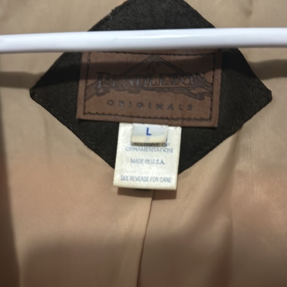 Vintage Pendlenton blanket jacket made in usa large - Picture 3 of 3